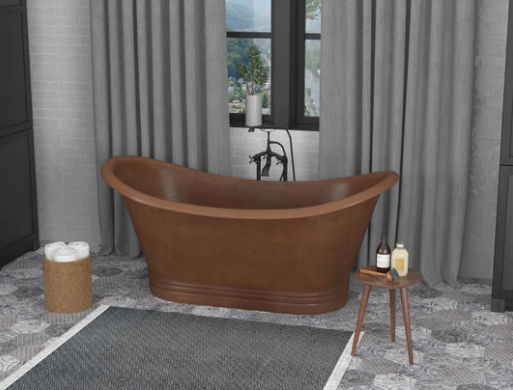 Classic Appeal Meets Modern Comfort: Sumatra 70-Inch Flatbottom Bathtub