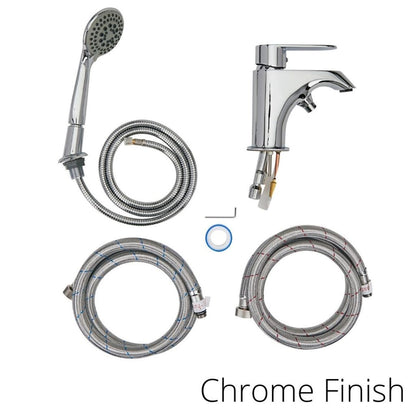 Ella Chrome, Brushed Nickel 2 Piece Single Lever Fast Fill Faucet