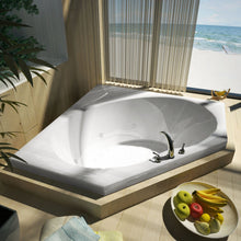 Load image into Gallery viewer, Atlantis Whirlpools Eclipse 60 x 60 Corner Air &amp; Whirlpool Jetted Bathtub