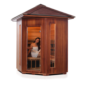 Enlighten SunRise 4C - 4 Person Dry Traditional Sauna - The Tubfair