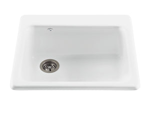 The Simplicity's single-bowl design provides style and function in any kitchen where space is limited. - The Tubfair