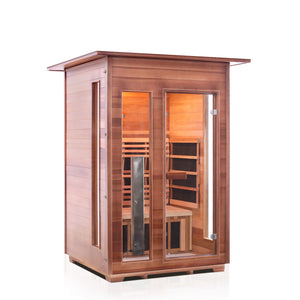 Enlighten SunRise 2 - 2 Person Dry Traditional Sauna - The Tubfair
