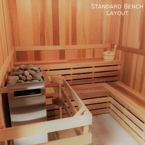 Scandia Interior Pre-Cut 8+ Person Sauna Room Kits With Scandia Electric Ultra Heater - The Tubfair