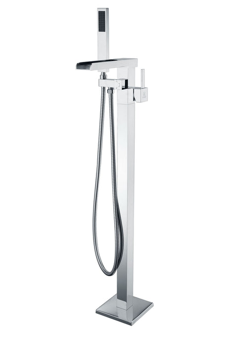 Union 2-Handle Claw Foot Tub Faucet with Hand Shower in Polished Chrome