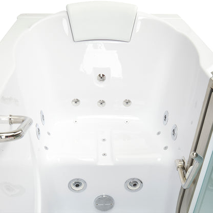 Ella’s Deluxe Acrylic Air and Hydro Massage Walk-In Bathtub