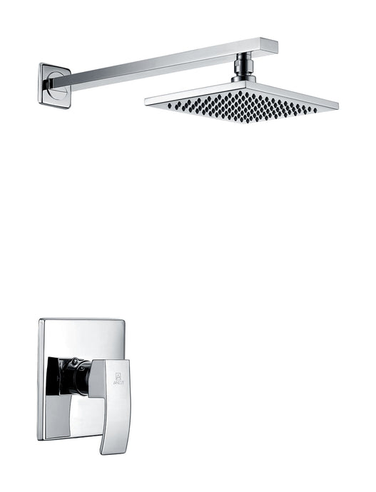 Viace Series 1-Spray 12.55 in. Fixed Showerhead in Polished Chrome