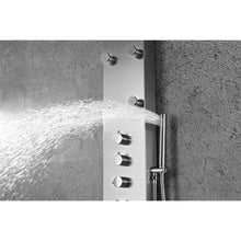 Load image into Gallery viewer, Fontan 64 in. 6-Jetted Full Body Shower Panel with Heavy Rain Shower and Spray Wand in Brushed Steel