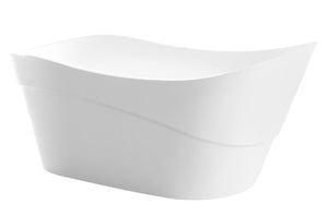 Kahl 67 in. Acrylic Flatbottom Non-Whirlpool Bathtub with Tugela Faucet and Cavalier 1.28 GPF Toilet