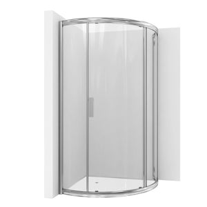 Baron Series 39 in. x 74.75 in. Framed Sliding Shower Door in Polished Chrome