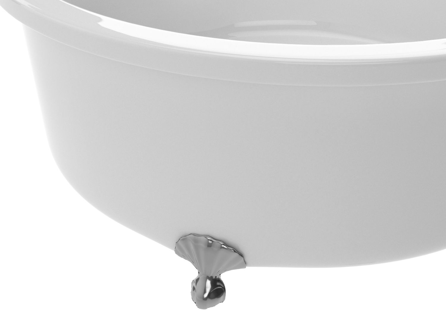 Cantor Series 4.9 ft. Acrylic Clawfoot Non-Whirlpool Bathtub in White