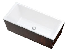 Load image into Gallery viewer, Rook Series 5.69 ft. Freestanding Bathtub in Mahogany