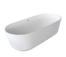 Load image into Gallery viewer, Sabbia 5.9 ft. Man-Made Stone Center Drain Freestanding Bathtub in Matte White