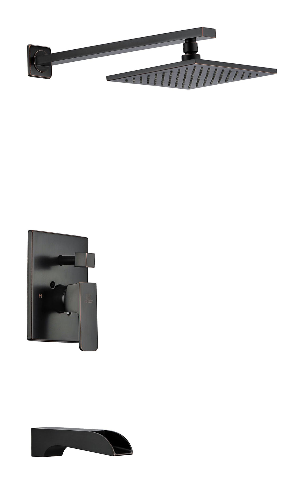 Mezzo Series 1-Handle 1-Spray Tub and Shower Faucet in Oil Rubbed Bronze
