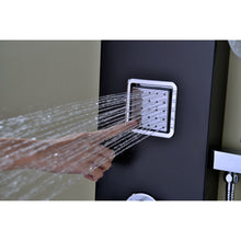 Load image into Gallery viewer, Ronin 52 in. 2-Jetted Full Body Shower Panel with Heavy Rain Shower and Spray Wand in Black