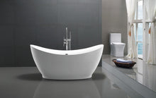 Load image into Gallery viewer, Reginald Series 5.67 ft. Freestanding Bathtub in White