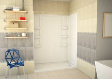 Load image into Gallery viewer, Lex-Class 60 in. x 36 in. x 74 in. 3-piece Direct-to-Stud Alcove Shower Surround in White