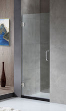 Load image into Gallery viewer, Fellow Series 24 in. by 72 in. Frameless Hinged Shower Door in Chrome with Handle