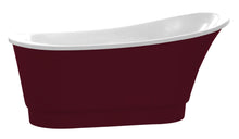 Load image into Gallery viewer, Prima 67 in. Acrylic Flatbottom Non-Whirlpool Bathtub in Red